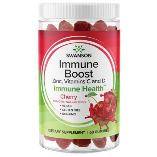 SWANSON Immune Boost smak winiowy 60 gumisiów